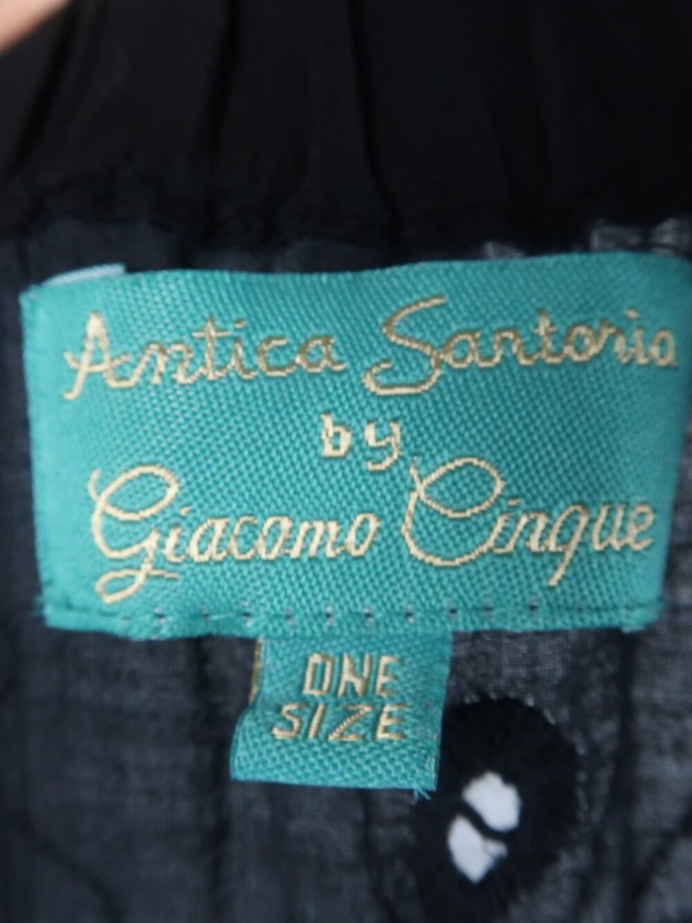 ANTICA SANTORIA BY GIACAMO CIRQUE BLACK EYELET HI LOW GYPSY MAXI SKIRT - Picture 2 of 11